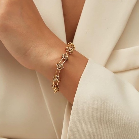 Shop 14k Gold Knot Cuff Bracelet Online - J.H. Breakell and Co Gold Knot Bracelet